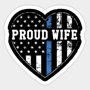 Proud Wife of a Police Officer Sticker